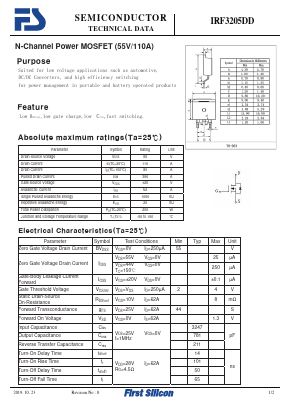 IRF3205DD Datasheet PDF First Silicon Co., Ltd