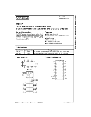 74F657 Datasheet PDF Fairchild Semiconductor