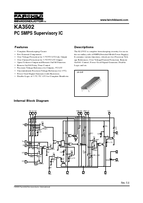 KA3502 Datasheet PDF Fairchild Semiconductor