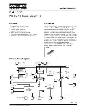 KA3501 Datasheet PDF Fairchild Semiconductor