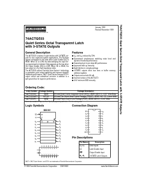 74ACTQ533 Datasheet PDF Fairchild Semiconductor