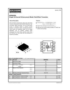 NDS8426A Datasheet PDF Fairchild Semiconductor