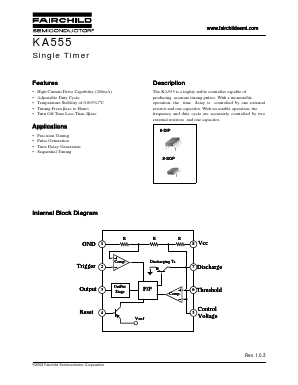 KA555 Datasheet PDF Fairchild Semiconductor