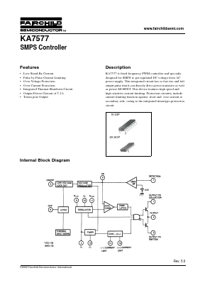 KA7577 Datasheet PDF Fairchild Semiconductor