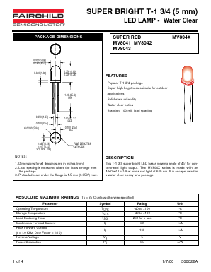 MV8042 Datasheet PDF Fairchild Semiconductor
