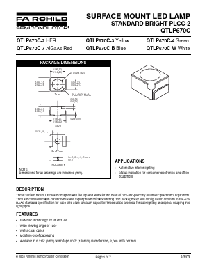 QTLP670C-4 Datasheet PDF Fairchild Semiconductor