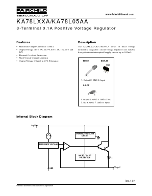 KA78L15AZ Datasheet PDF Fairchild Semiconductor