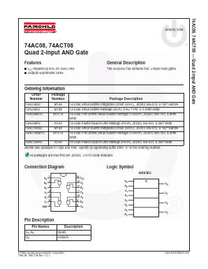 74AC08SJ Datasheet PDF Fairchild Semiconductor