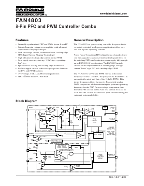 FAN4803CS-1 Datasheet PDF Fairchild Semiconductor