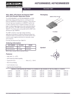 HGT4E30N60B3DS Datasheet PDF Fairchild Semiconductor