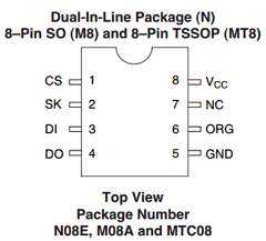 NM93C86AEM8X Datasheet PDF Fairchild Semiconductor