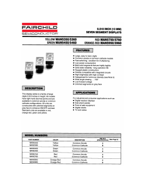 MAN5450 Datasheet PDF Fairchild Semiconductor