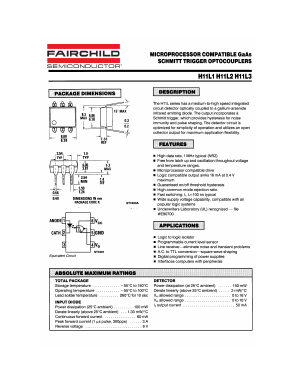 H11L3 Datasheet PDF Fairchild Semiconductor