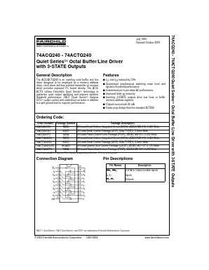 74ACTQ240SC Datasheet PDF Fairchild Semiconductor