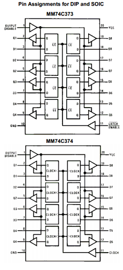 MM74C374 Datasheet PDF Fairchild Semiconductor