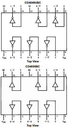 CD4049 Datasheet PDF Fairchild Semiconductor