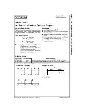 DM74ALS05AMX Datasheet PDF Fairchild Semiconductor