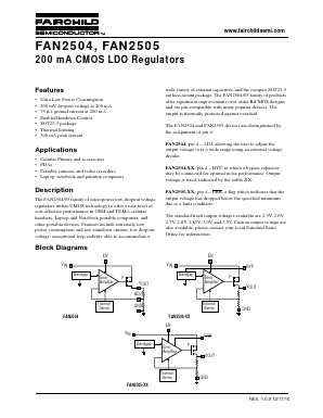 FAN2504-XX Datasheet PDF Fairchild Semiconductor