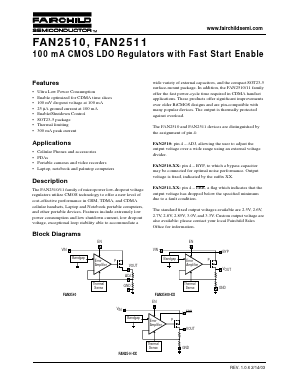 FAN2511S28X Datasheet PDF Fairchild Semiconductor