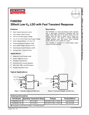 FAN2560UC15X Datasheet PDF Fairchild Semiconductor