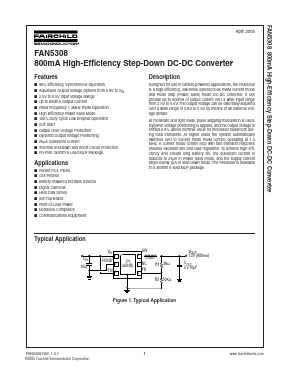 FAN5308 Datasheet PDF Fairchild Semiconductor
