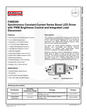 FAN5340 Datasheet PDF Fairchild Semiconductor