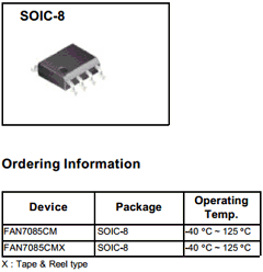 FAN7085CMX Datasheet PDF Fairchild Semiconductor