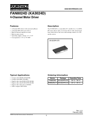 FAN8024D Datasheet PDF Fairchild Semiconductor