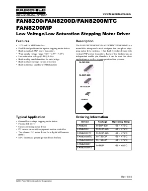 FAN8200DTF Datasheet PDF Fairchild Semiconductor