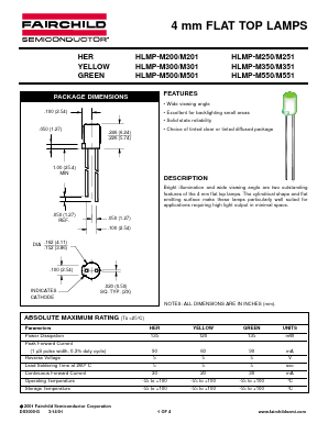 HLMPM550 Datasheet PDF Fairchild Semiconductor