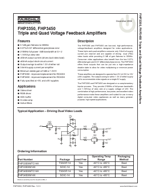 FHP3350 Datasheet PDF Fairchild Semiconductor