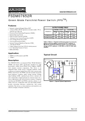 DM07652R Datasheet PDF Fairchild Semiconductor