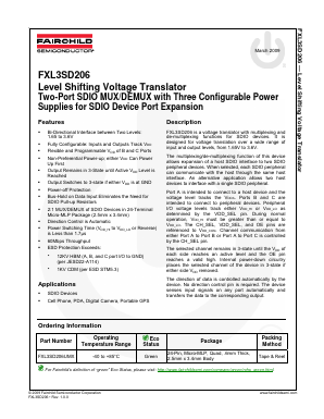 FXL3SD206 Datasheet PDF Fairchild Semiconductor