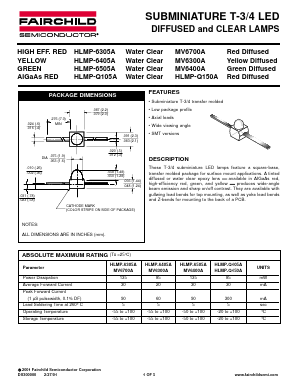HLMP-6305A Datasheet PDF Fairchild Semiconductor