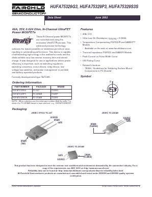 HUFA75329G3 Datasheet PDF Fairchild Semiconductor