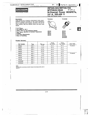 IRF323 Datasheet PDF Fairchild Semiconductor