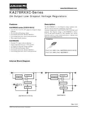 KA278R33C Datasheet PDF Fairchild Semiconductor
