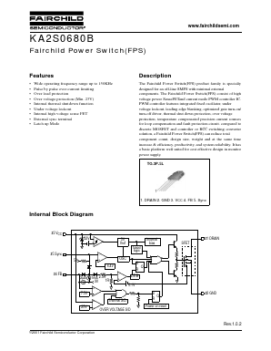 KA2S0680B-TU Datasheet PDF Fairchild Semiconductor