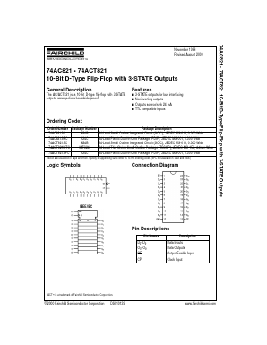 74AC821SC Datasheet PDF Fairchild Semiconductor