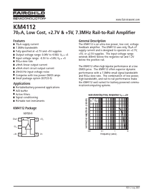 KM4112 Datasheet PDF Fairchild Semiconductor