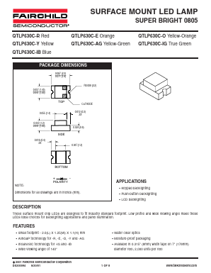 QTLP630C-O Datasheet PDF Fairchild Semiconductor