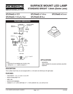 QTLP660C-B Datasheet PDF Fairchild Semiconductor