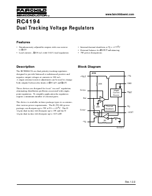 RC4194 Datasheet PDF Fairchild Semiconductor