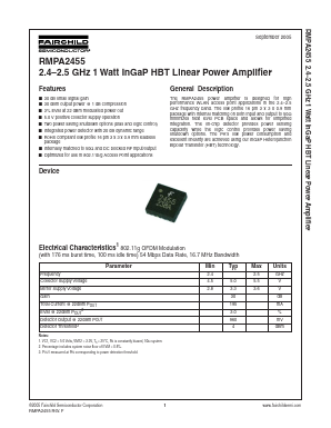 RMPA2455 Datasheet PDF Fairchild Semiconductor