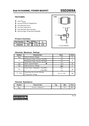 SSD2009ATF Datasheet PDF Fairchild Semiconductor