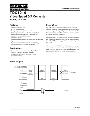 1016J7AX Datasheet PDF Fairchild Semiconductor