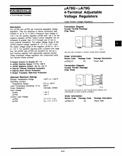 UA78G Datasheet PDF Fairchild Semiconductor