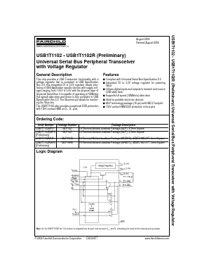 USB1T1102R Datasheet PDF Fairchild Semiconductor