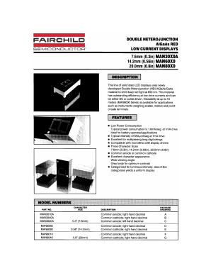 MAN3010A Datasheet PDF Fairchild Semiconductor