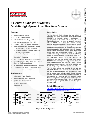 FAN3224 Datasheet PDF Fairchild Semiconductor